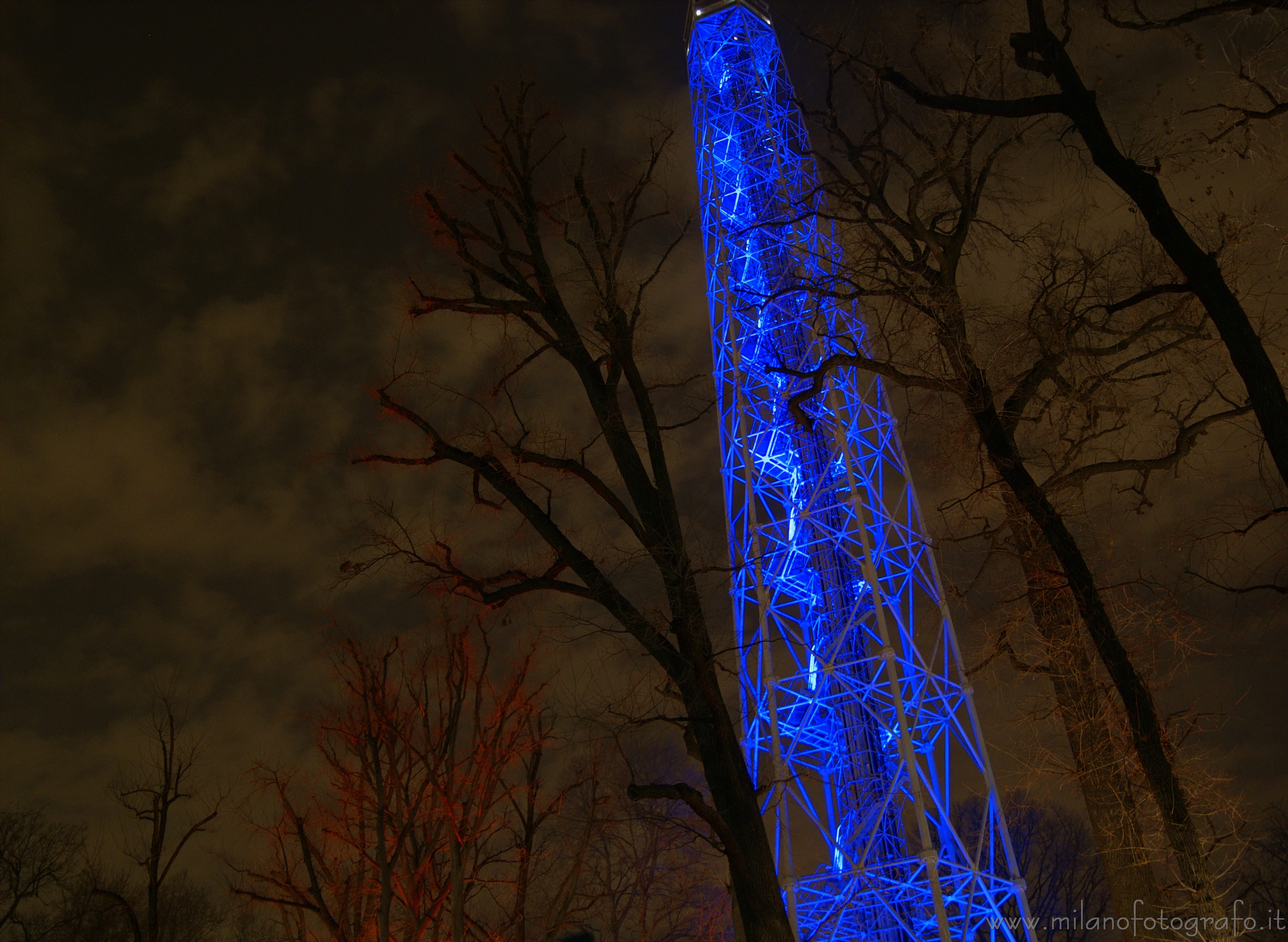 Milan (Italy) - Branca Tower by night